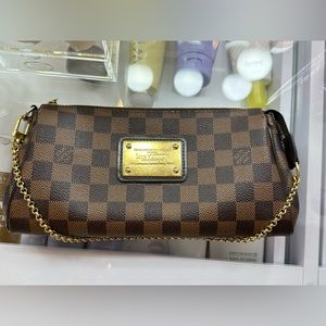 LOUIS VUITTON DAMIER EBENE EVA CROSSBODY POCHETTE